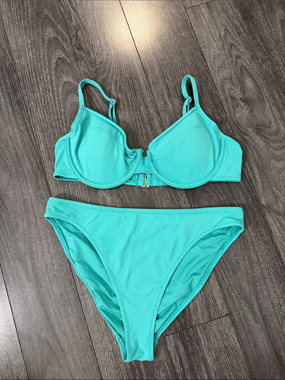 Women’s Aqua Underwire Bikini Set - Teal